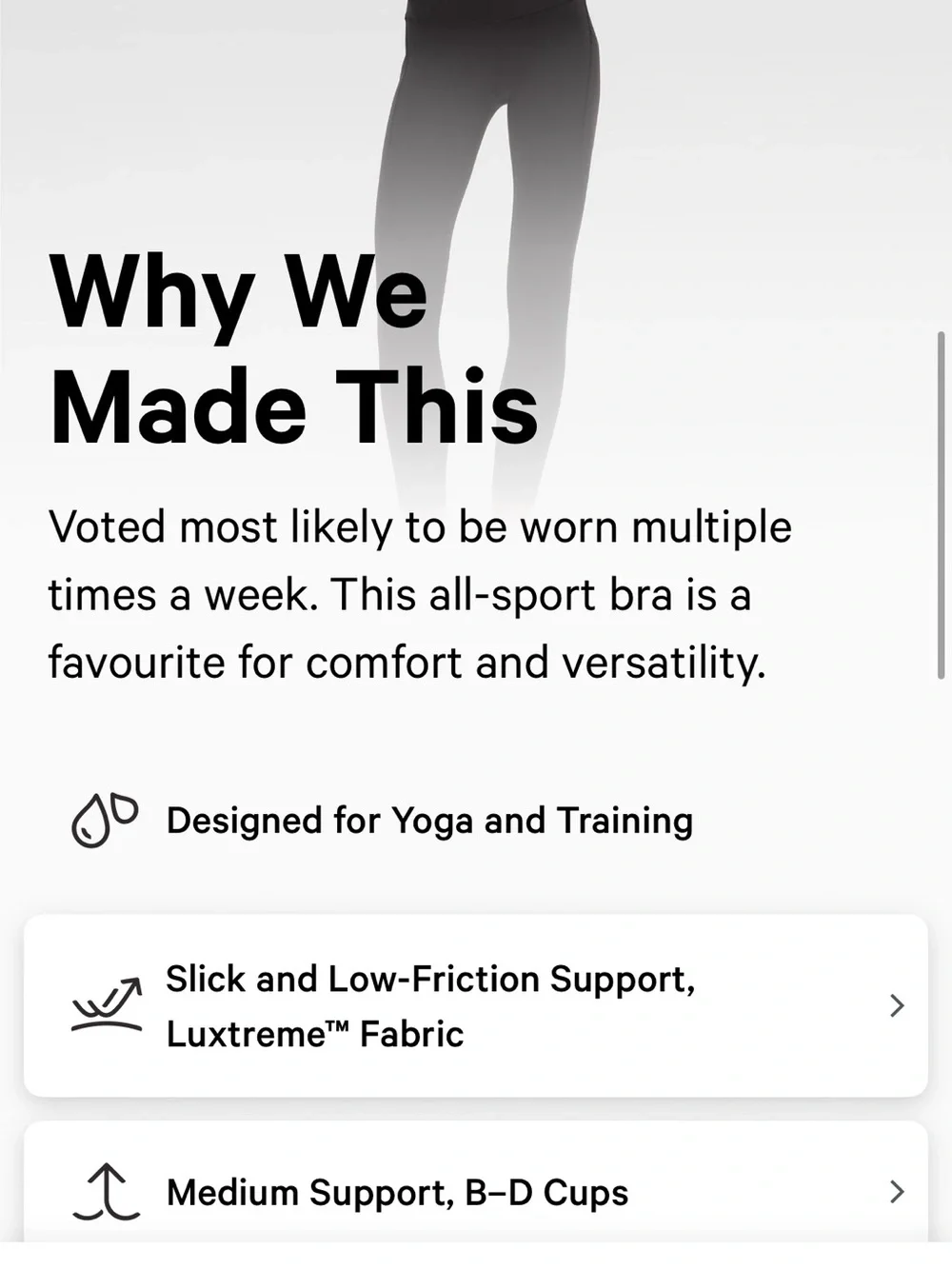 lululemon athletica pads do